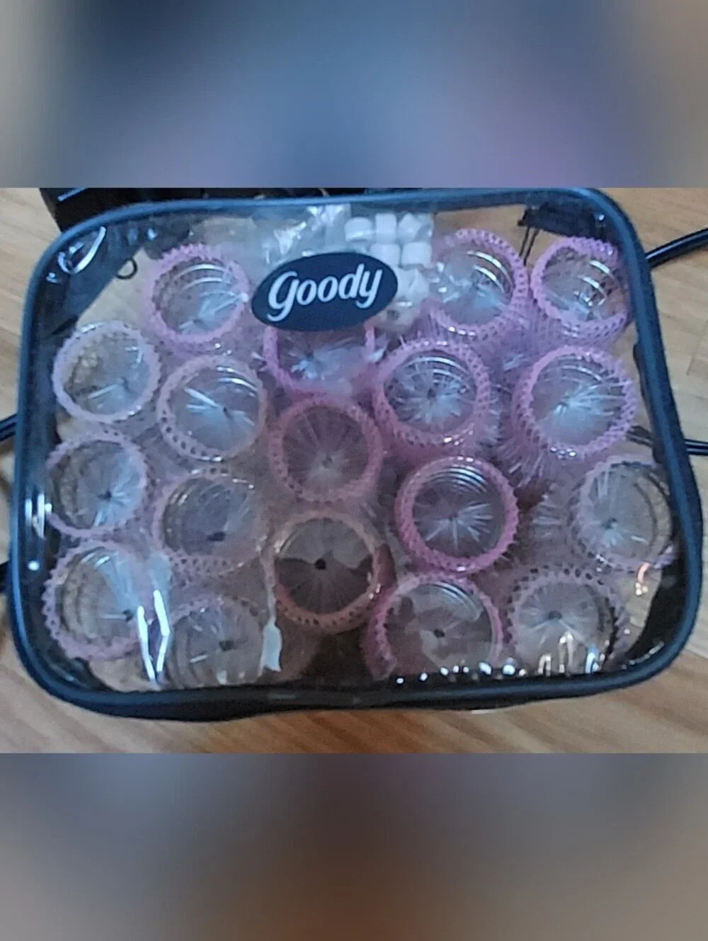 Goody Brush Rollers Pink Mesh 1 Inch 18 With Picks Travel Case Haircare